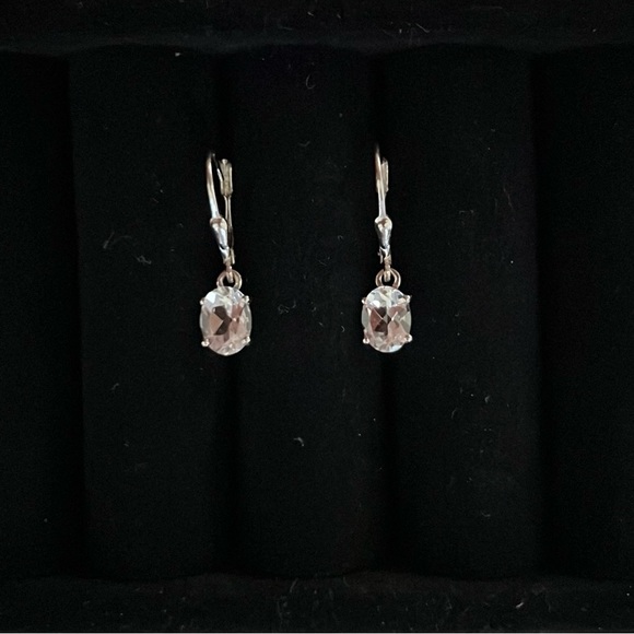 Jewelry - Cubic Zirconia Sterling Silver Dangle Earrings
